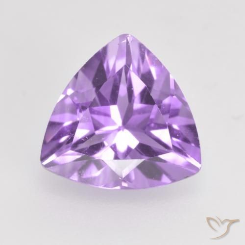 1.58克拉天然紫水晶，胖三角形，VS