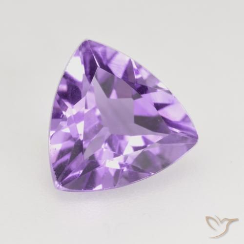 1.45克拉天然紫水晶，胖三角形，VS