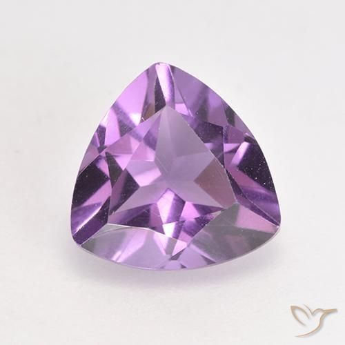 1.61ct 天然 粉紫罗兰色 紫水晶, 胖三角形, VS