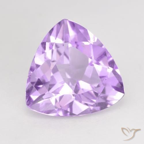 2.58克拉天然紫水晶，胖三角形，VS