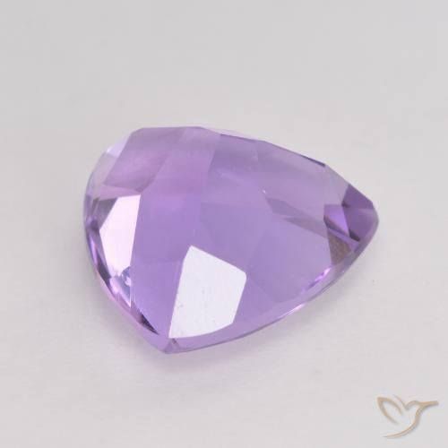 2.89克拉天然紫水晶，胖三角形，VVS-VS