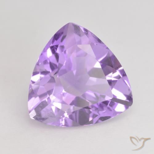 2.74克拉天然紫水晶，胖三角形，VVS-VS