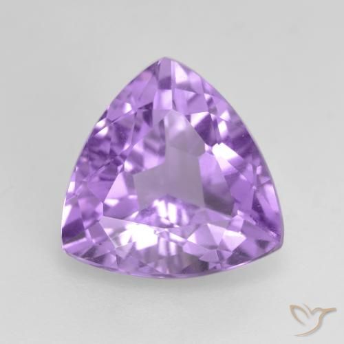 2.94克拉天然紫水晶，胖三角形，VS
