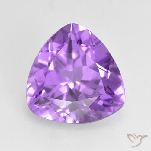 2.79克拉天然紫水晶，胖三角形，VS