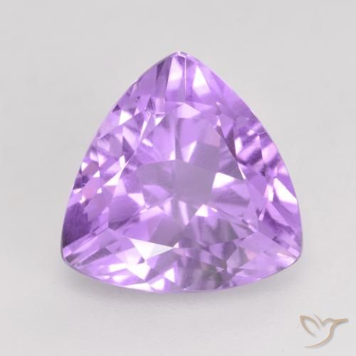 2.87ct 天然 淡粉紫 紫水晶, 胖三角形, VVS-VS