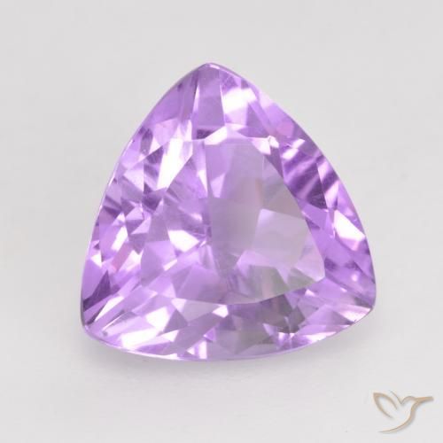 2.87克拉天然紫水晶，胖三角形，VVS-VS