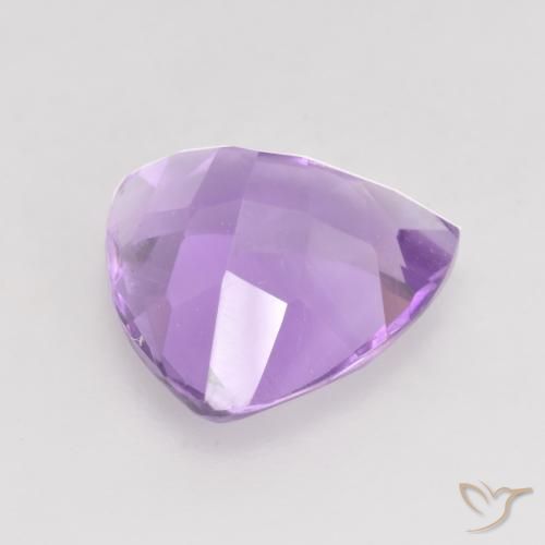 2.87克拉天然紫水晶，胖三角形，VVS-VS