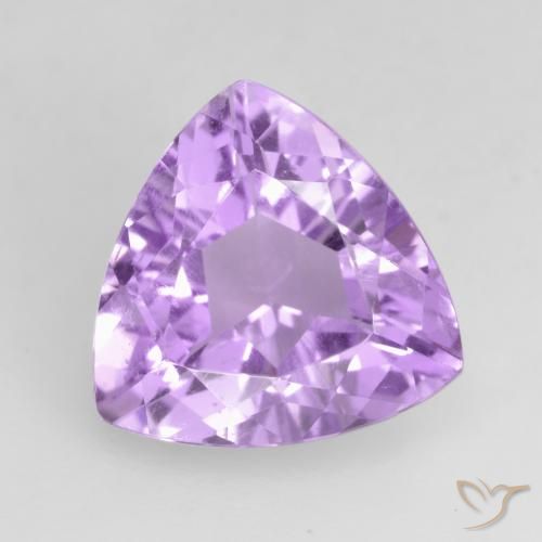 2.94ct 天然 明亮的粉紫色 紫水晶, 胖三角形, VVS-VS