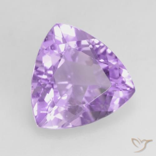 2.94克拉天然紫水晶，胖三角形，VVS-VS