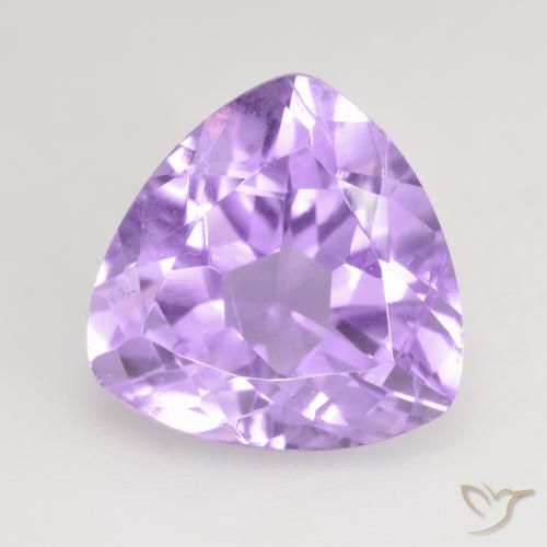 2.97ct 天然 明亮的粉紫色 紫水晶, 胖三角形, VVS-VS