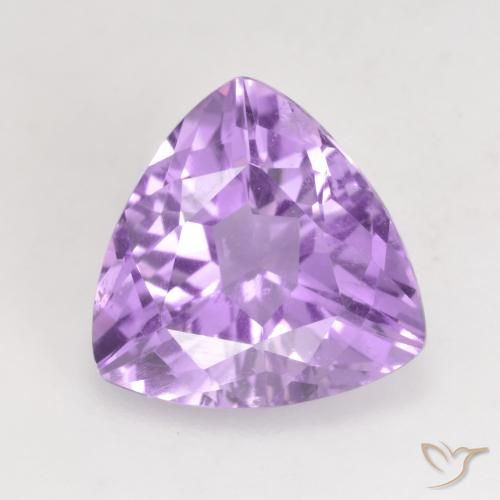 3.07ct 天然 浅紫罗兰色 紫水晶, 胖三角形, VVS-VS