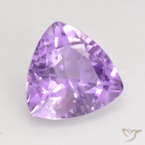 3.07克拉天然紫水晶，胖三角形，VVS-VS
