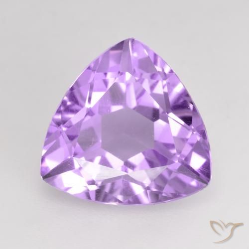 2.90克拉天然紫水晶，胖三角形，VVS-VS