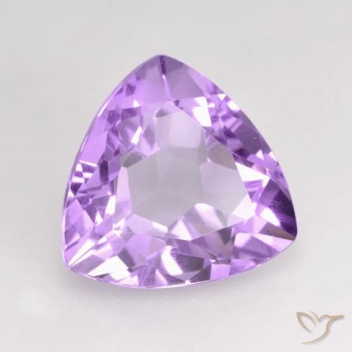 2.90克拉天然紫水晶，胖三角形，VVS-VS