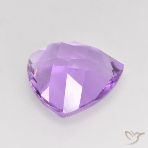 2.90克拉天然紫水晶，胖三角形，VVS-VS