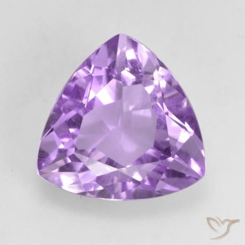 2.94ct 天然 粉紫罗兰色 紫水晶, 胖三角形, VVS-VS