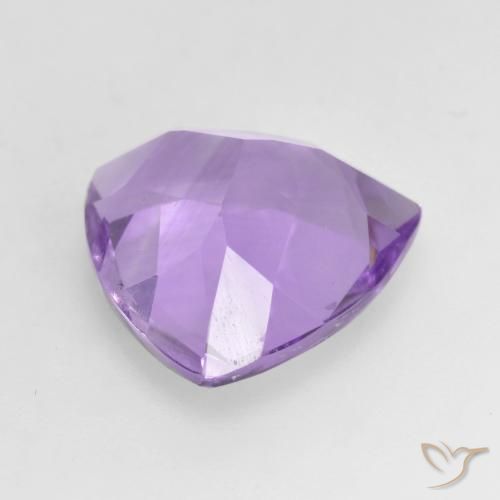 2.94克拉天然紫水晶，胖三角形，VVS-VS