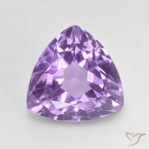 3.02ct 天然 粉紫罗兰色 紫水晶, 胖三角形, VVS-VS