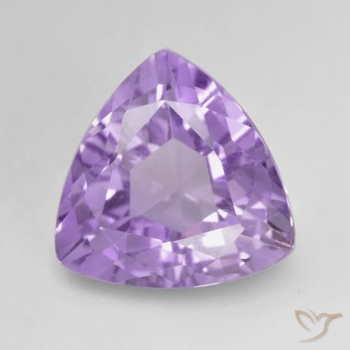 2.96克拉天然紫水晶，胖三角形，VVS-VS