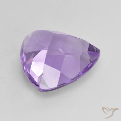2.96克拉天然紫水晶，胖三角形，VVS-VS