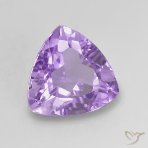 2.96克拉天然紫水晶，胖三角形，VVS-VS