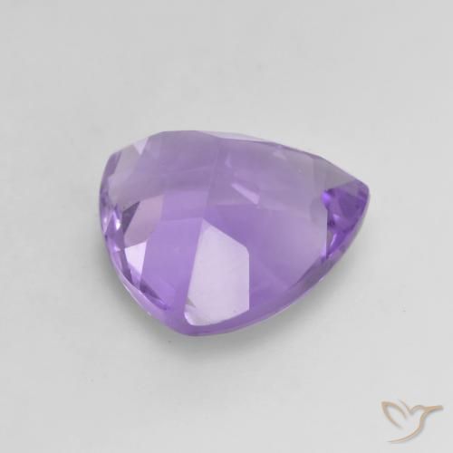 2.96克拉天然紫水晶，胖三角形，VVS-VS
