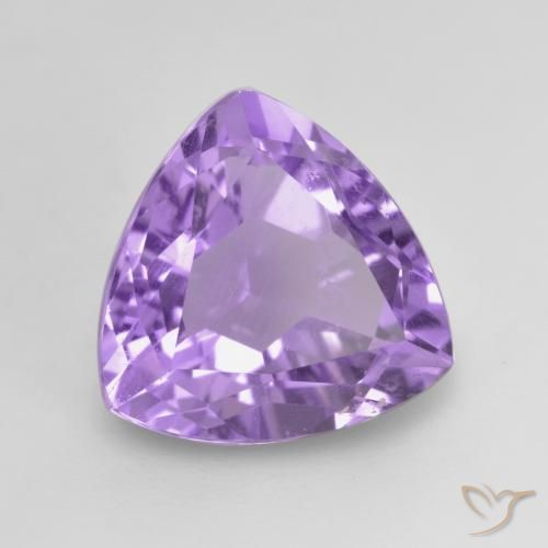 3.14克拉天然紫水晶，胖三角形，VVS-VS