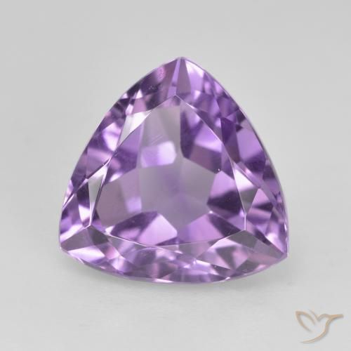 3.16ct 天然 中紫 紫水晶, 胖三角形, VVS-VS