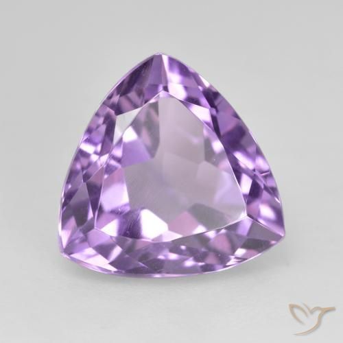 3.16克拉天然紫水晶，胖三角形，VVS-VS