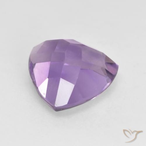3.16克拉天然紫水晶，胖三角形，VVS-VS