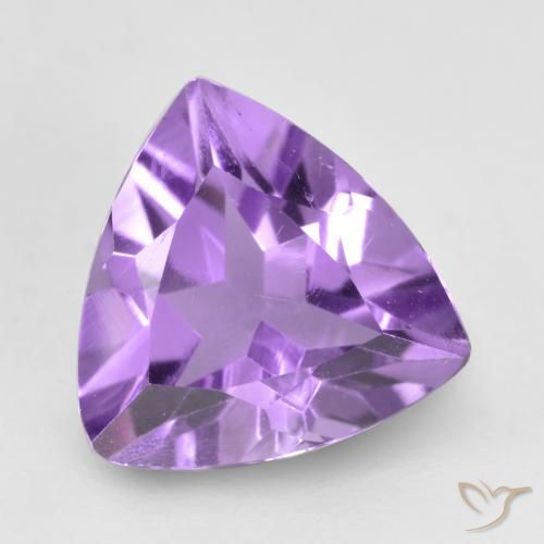 1.42克拉天然紫水晶，胖三角形，VVS-VS