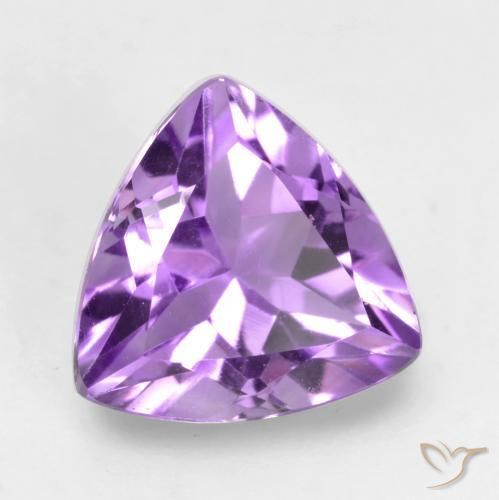 1.59克拉天然紫水晶，胖三角形，VVS-VS
