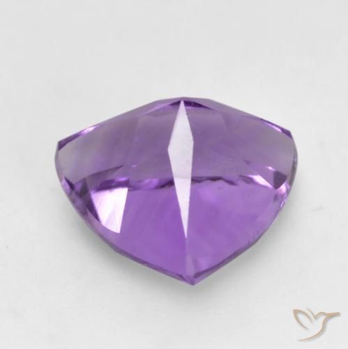 1.59克拉天然紫水晶，胖三角形，VVS-VS