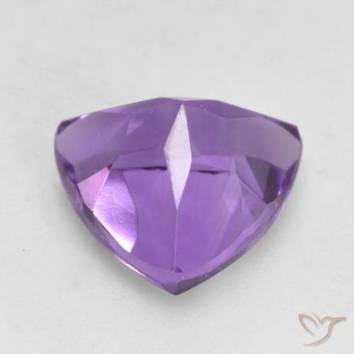 1.56克拉天然紫水晶，胖三角形，VVS-VS