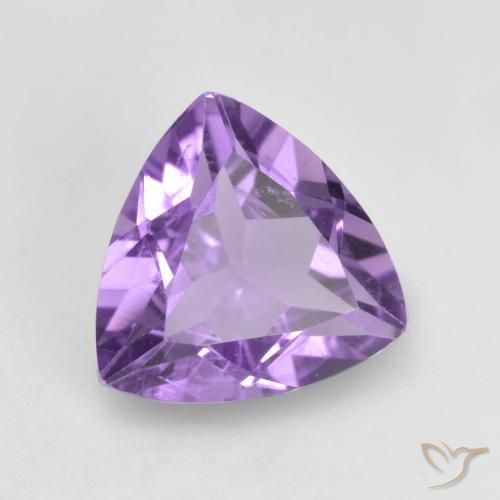 1.39克拉天然紫水晶，胖三角形，VVS-VS