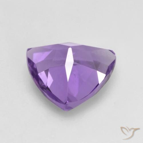 1.39克拉天然紫水晶，胖三角形，VVS-VS