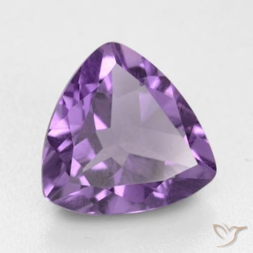 1.52克拉天然紫水晶，胖三角形，VVS-VS
