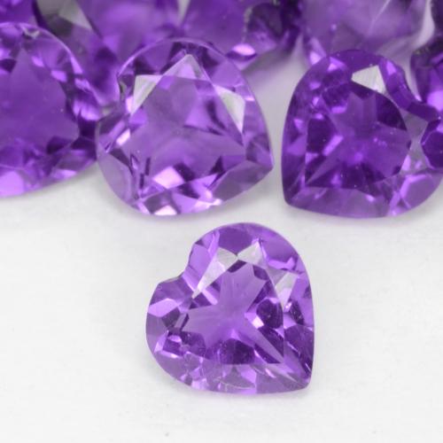 0.21克拉天然紫水晶，心形，VS