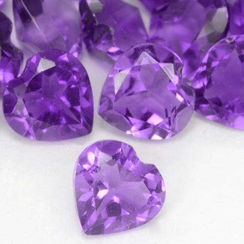0.21克拉天然紫水晶，心形，VS
