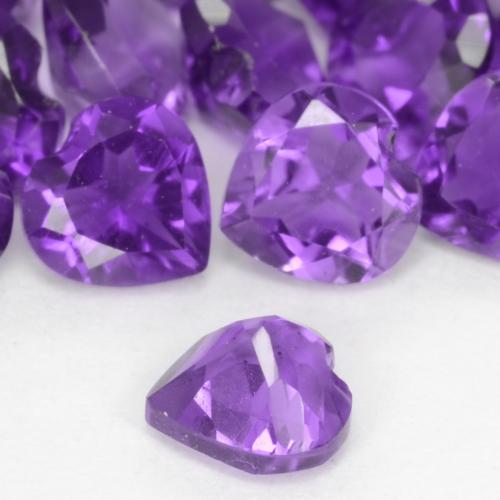 0.21克拉天然紫水晶，心形，VS