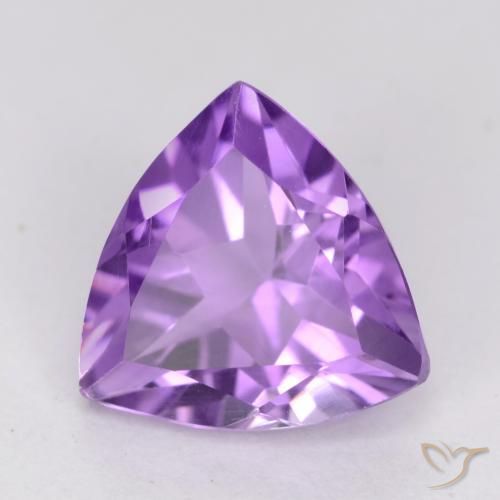 2.25克拉天然紫水晶，胖三角形，VS