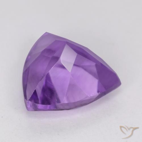2.25克拉天然紫水晶，胖三角形，VS