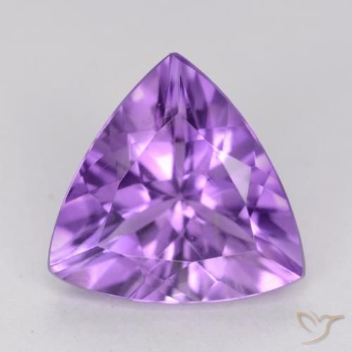 2.10克拉天然紫水晶，胖三角形，VS