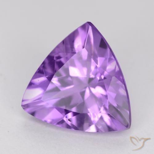 2.10克拉天然紫水晶，胖三角形，VS