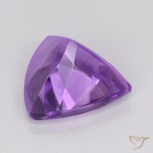 2.10克拉天然紫水晶，胖三角形，VS