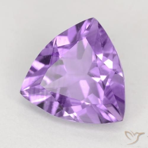 2.14克拉天然紫水晶，胖三角形，VVS-VS