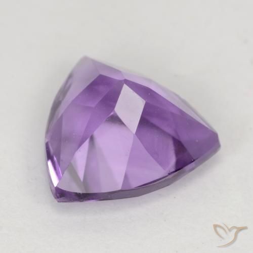 2.14克拉天然紫水晶，胖三角形，VVS-VS