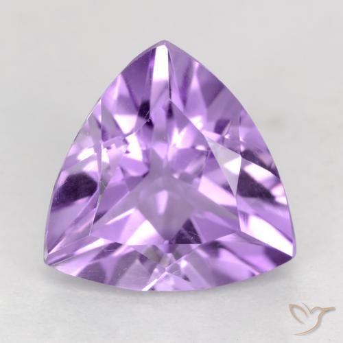 2.18ct 天然 粉紫罗兰色 紫水晶, 胖三角形, VVS-VS