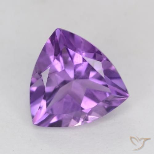 2.25克拉天然紫水晶，胖三角形，VS