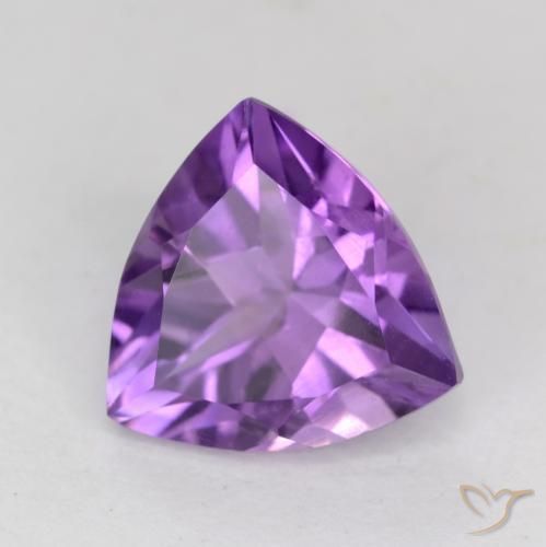 2.25克拉天然紫水晶，胖三角形，VS